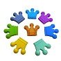 Food Grade Eco-Friendly Silicone Focal Beads, Crown