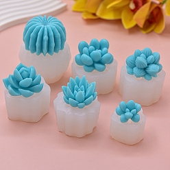DIY Silicone Candle Molds, for Scented Candle Making, Succulent Plant