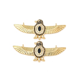 Латунные микро проложить кубического циркония подвески, птица, золотые