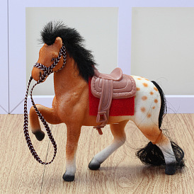 Plastic Mini Horse, Miniature Doll Toys, for American Girl Doll Dollhouse Accessories