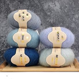 Wool Fibre Yarn for DIY Knitting,Fluffy Lace Yarn For Crocheting,Knitting Sweater, Scarf, Shawl