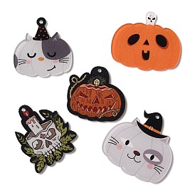 Halloween Printing Acrylic Pendants