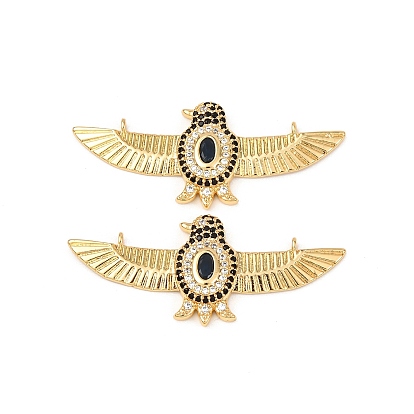 Латунные микро проложить кубического циркония подвески, птица, золотые