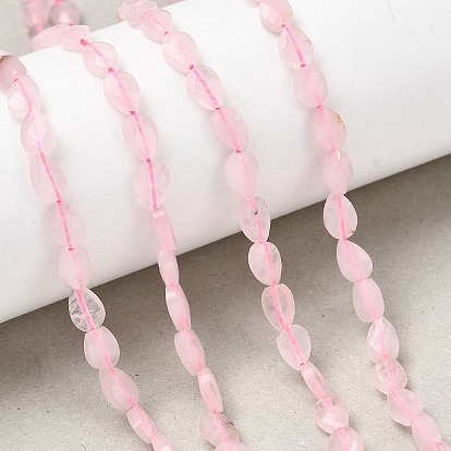 Природного розового кварца нитей бисера, слеза, граненые