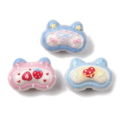 Рельефные непрозрачные акриловые бусины, кошка