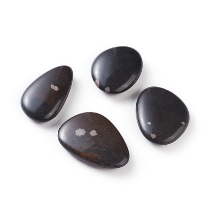 Natural Coffee Jasper Beads, No Hole/Undrilled, Nuggets