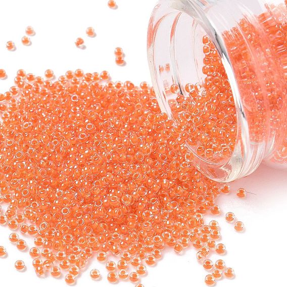 Миюки круглые бусины рокайль, японский бисер, внутри цвета блеск
