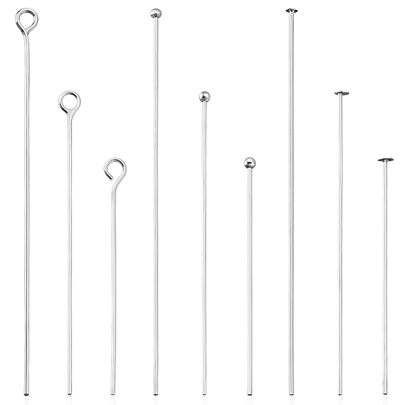 90 шт. 9 стили латунные штифты с ушками и головками