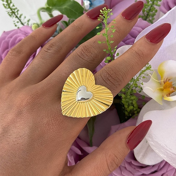 304 открытые кольца манжеты из нержавеющей стали, сердце