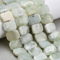Новых природных нефрита нитей бисера, прямоугольные, граненые