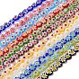 Handmade millefiori lampwork beads strands, сердце