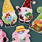 Christmas Santa Claus Computerized Embroidery Cloth Self Adhesive Patches, Stick On Patch, Costume Accessories, Appliques