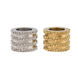 201 из нержавеющей стали бусы, бусины с большим отверстием, колонка