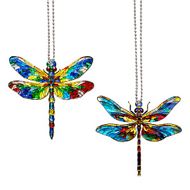 Pendentifs acryliques, avec de l'acier inoxydable