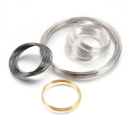 Steel Memory Wire for Necklace Making, Inner Diameter: 115mm, 0.6x1mm, 250 circles/500g