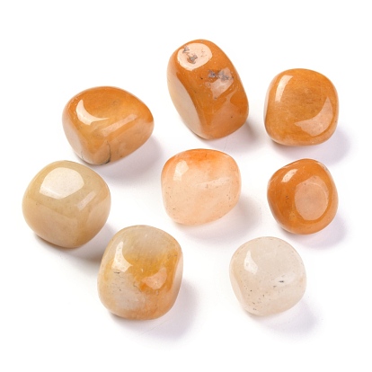 Natural Topaz Jade Beads, Healing Stones, for Energy Balancing Meditation Therapy, No Hole, Nuggets, Tumbled Stone, Healing Stones for 7 Chakras Balancing, Crystal Therapy, Meditation, Reiki, Vase Filler Gems
