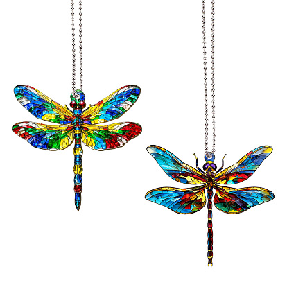 Pendentifs acryliques, avec de l'acier inoxydable