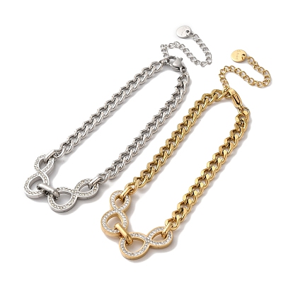 304 браслет из нержавеющей стали с микропаве из циркония