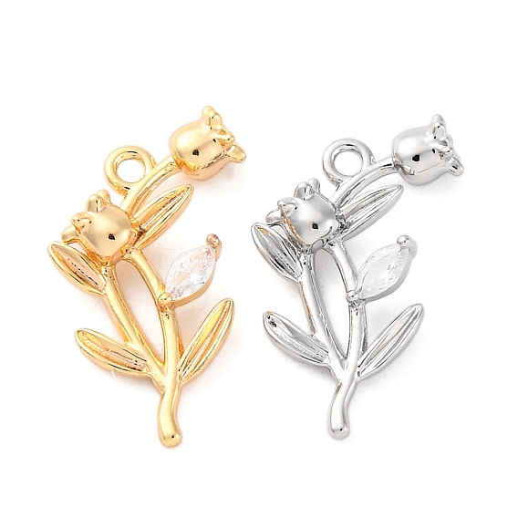 Подвески латунные горный хрусталь, без кадмия, без никеля и без свинца, выросли прелести