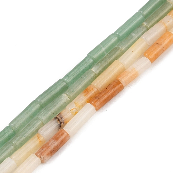 Естественно авантюрин бисер пряди, трубка