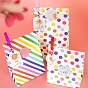 Paper Bags Sets, No Handle, with Stickers, Tags, Wood Clips, Cotton Rope
