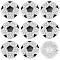 10Pcs Sports Balls Alloy Rhinestone Cabochons