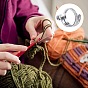 Alloy Wrap Cuff Ring, Knitting Loop Crochet Loop, Yarn Guide Finger Holder for Women