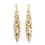 Настоящие 18 k позолоченные латунные подвески с микропаве и кубическим цирконием, долговечный, рис