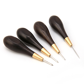 Набор инструментов для шитья из стального шила, с ручкой из латуни и сандалового дерева, для пунша шитья кожи ремесло