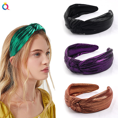 Vintage Gold Wire Mesh Hairband Fashion Headband Net Solid Color Thin Edge Hairband B138.