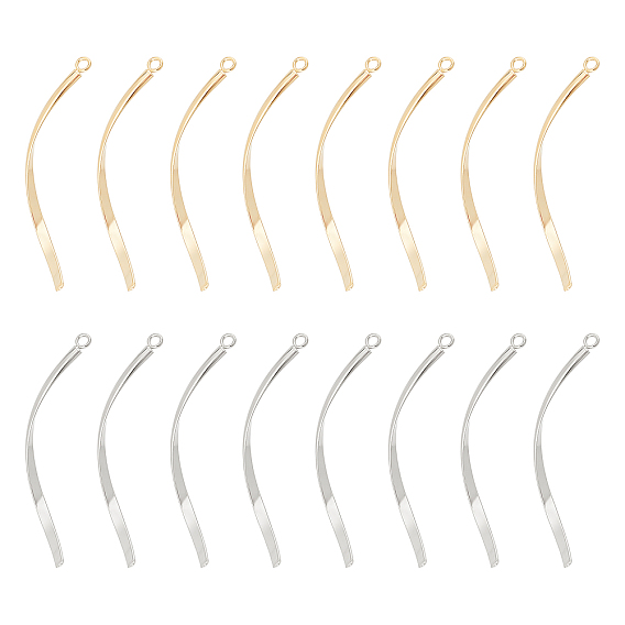 32 шт. 2 цвета 304 подвески из нержавеющей стали, твист