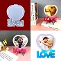 DIY Picture Frame Silicone Molds, Resin Casting Molds, For UV Resin, Epoxy Resin Craft Making, Heart and Word LOVE