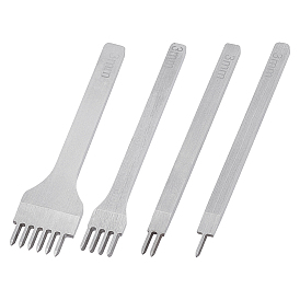 4 шт. 4 стили наборы для самостоятельного шитья и шнуровки из кожи, инструмент для дырокола