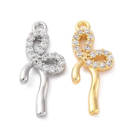 Подвески латунные горный хрусталь, без кадмия, без никеля и без свинца, бантом прелести