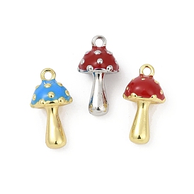 Латунь эмаль подвески, долговечный, без кадмия и без свинца, стойки покрытие, грибное очарование