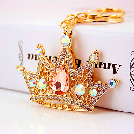 Sparkling Crystal Crown Keychain for Women's Fashion Accessories