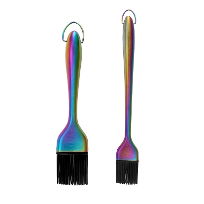 Кисти с силиконовым маслом, с 304 ручкой из нержавеющей стали, инструмент для выпечки