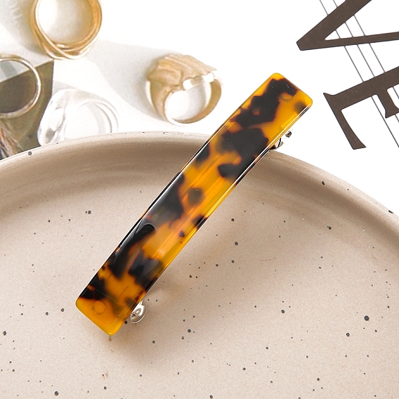 Прямоугольные заколки для волос из ацетата целлюлозы, аксессуары для волос для женщин и девочек