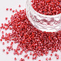 Glass Cylinder Beads, Seed Beads, Opaque Colours Luster, Round Hole