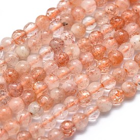 Natural Sunstone Beads Strands, Round