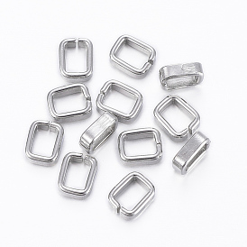 201 Stainless Steel Quick Link Connectors, Linking Rings, Rectangle