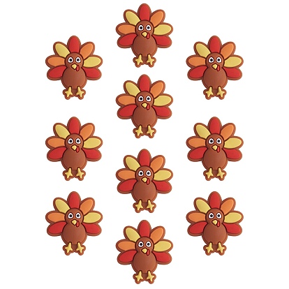 10Pcs Turkey Silicone Beads