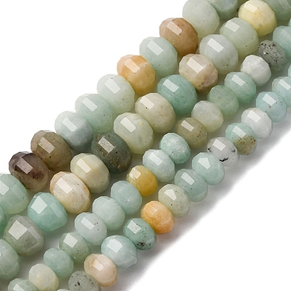 Натуральный цветок амазонитовые бусины пряди, граненые, тыква