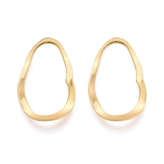 Латунные подвески, без никеля , волна слеза