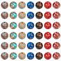 70Pcs 7 Colors Natural Imperial Jasper Beads Strands, Round, Dyed