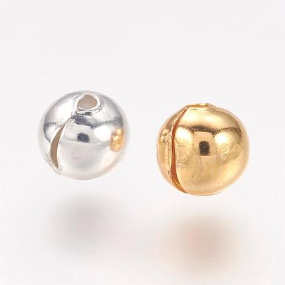 Brass Crimp Beads Covers, Round
