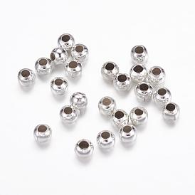 Iron Spacer Beads, Lead Free, Round, 3.2mm