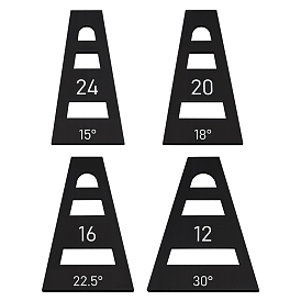 4шт. набор акриловых клиновидных форм