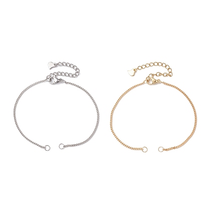 Задатки латуни браслет, с бордюра цепи