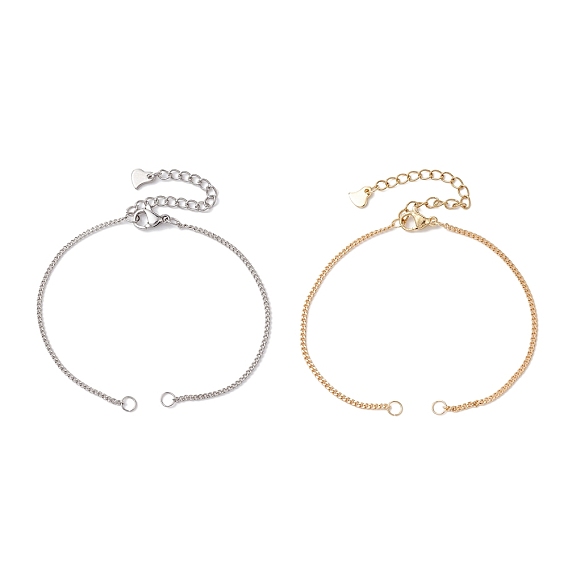 Задатки латуни браслет, с бордюра цепи